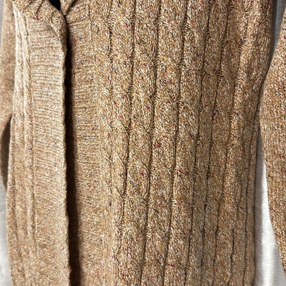 Modern Soul NWT QVC Cable Knit Acrylic Blend Speckled Long Women’s S Cardigan - Picture 5 of 8